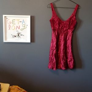 Silk and velvet vintage dress